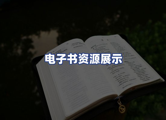 电子书资源展示